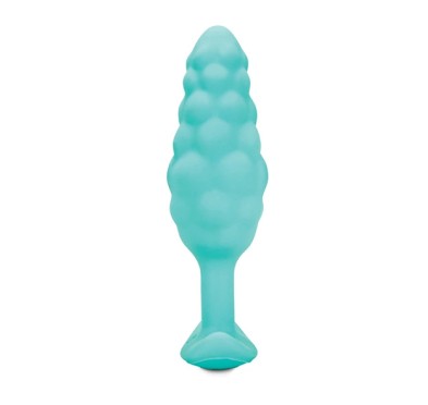 Plug analny wibrujący - B-Vibe Texture Plug Bump Mint